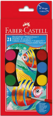 Faber Castell Watercolour Tablets 21 pck