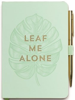 DW Vintage Sass Notebook with Pen - Leaf Me Alone