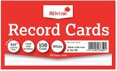 Record Cards 5X3 100 White