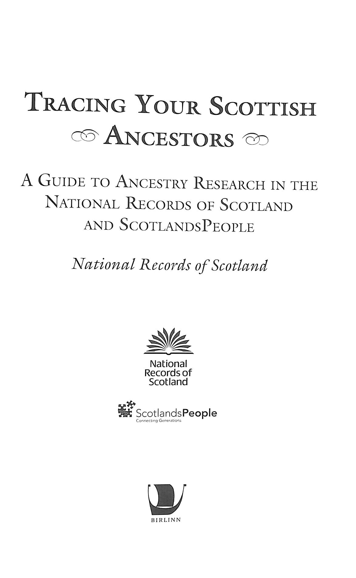 Buy Tracing Your Scottish Ancestors Book At Easons