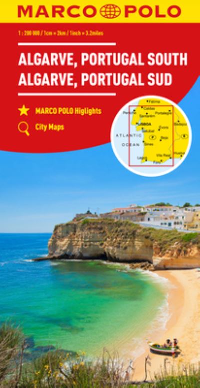 Buy Algarve, Portugal South Marco Polo Map by Marco Polo With Free Delivery