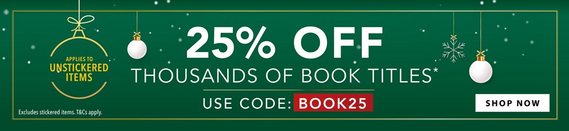 25% off unstickered books with code BOOK25