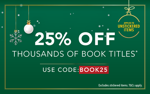 25% off unstickered books with code BOOK25