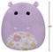 Squishmallows 20" Hanna - Purple Hippo W/Floral Belly