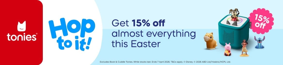15% off Tonies Easter page Banner