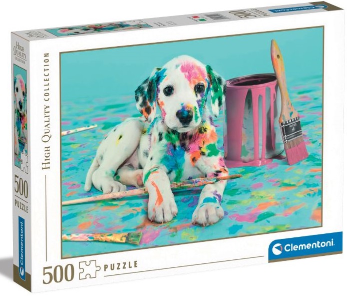 Clementoni Cuddles Cute Cat & Dog 500 Piece Jigsaw Puzzle for Adults