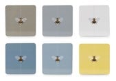 Tipperary Crystal Bees Coasters Set of 6