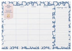 Busy B Meal Planner Pad - Blue Ditsy