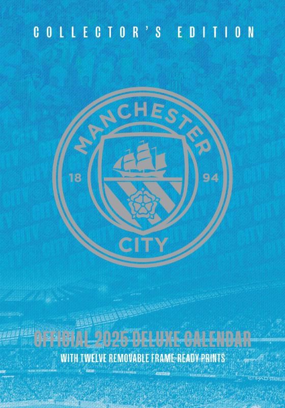 Manchester City FC 2025 A3 Deluxe Calendar